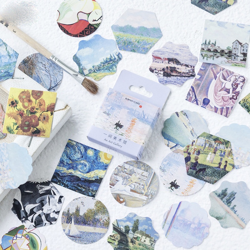 Art Craft Museum - 46pcs Art Museum Boxed Stickers Journal