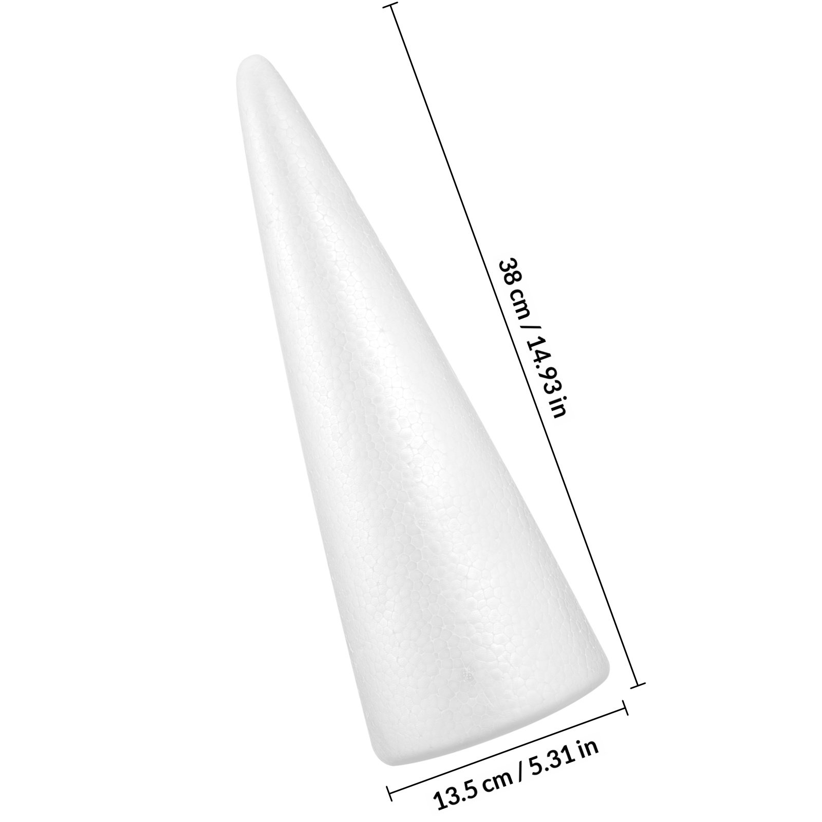 2Pcs Foam Craft Cones 38x13.5c - Art Craft For Christmas ulasan dan harga