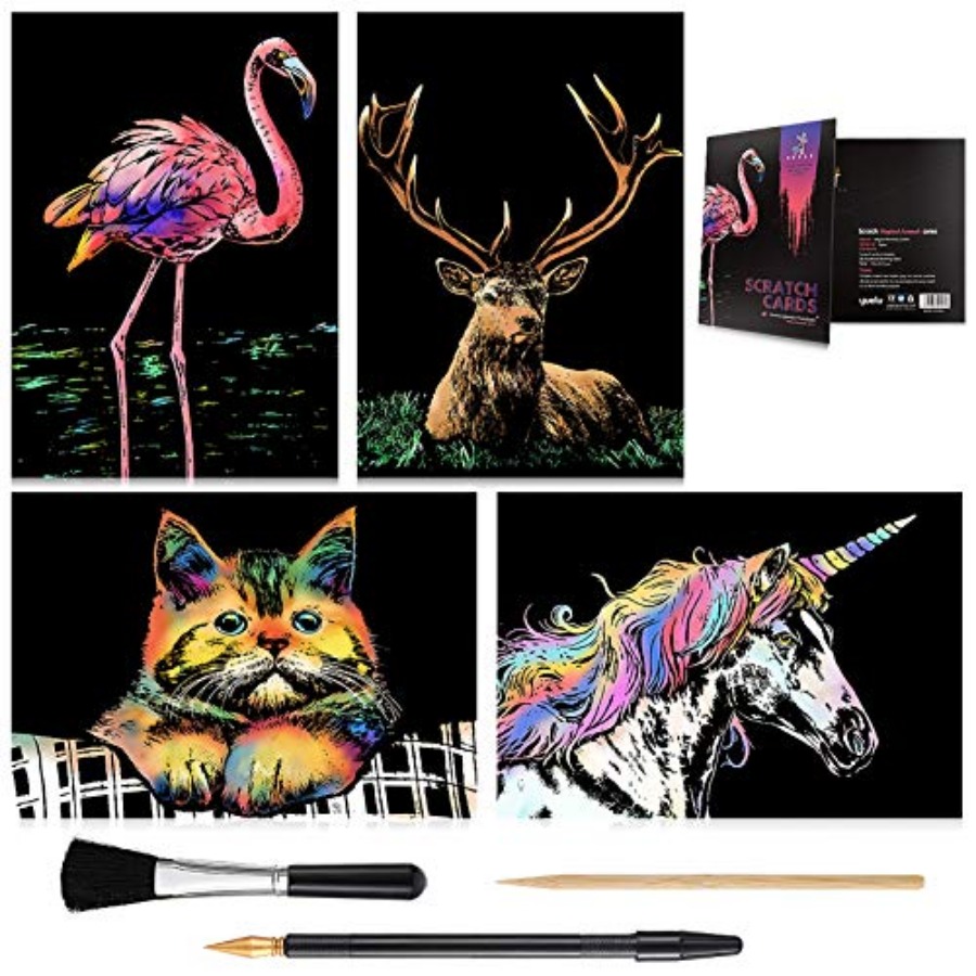 Rainbow Scratch Art Painting P - Art Craft Rainbow ulasan dan harga