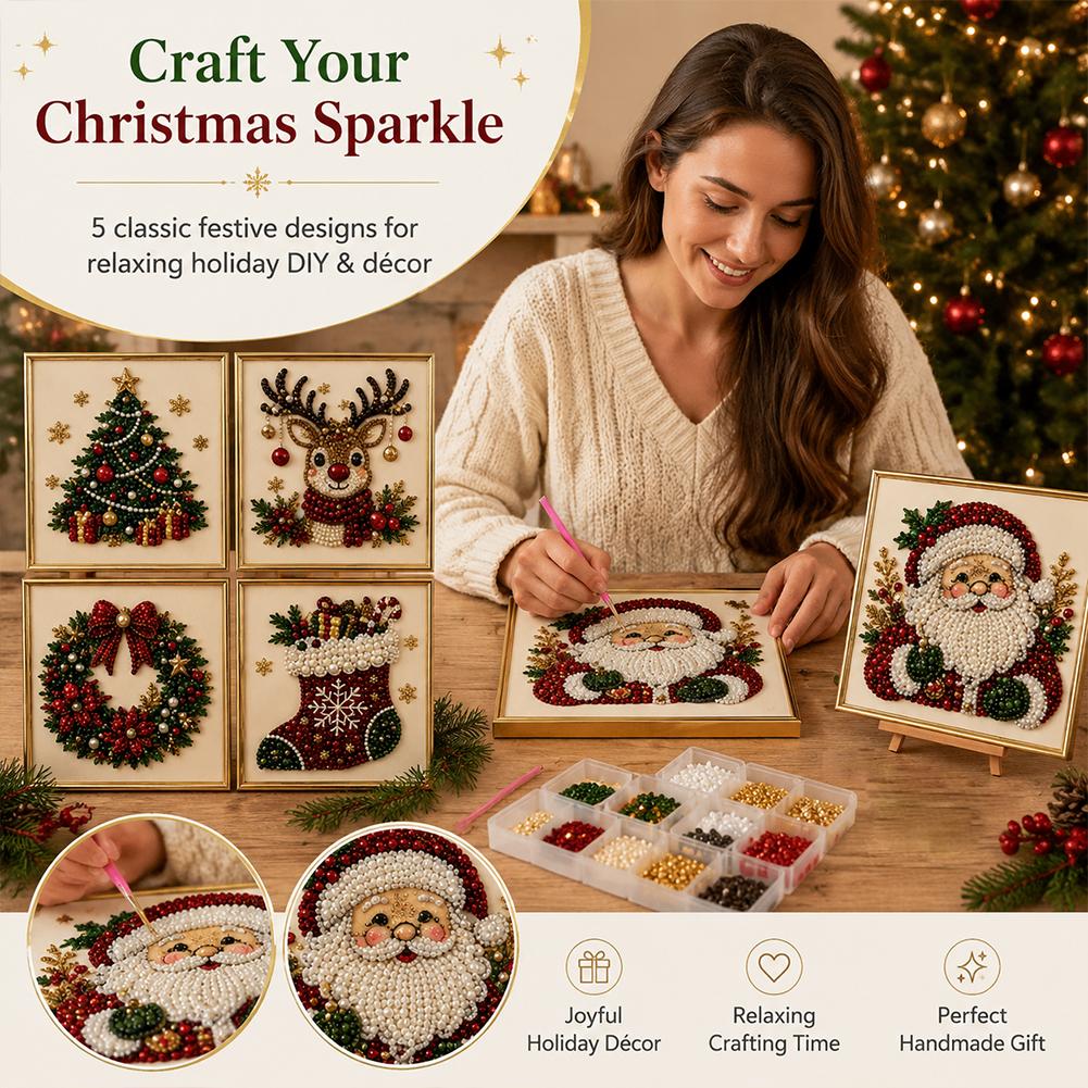 Christmas Santa Claus Pearl Ar - Art Craft For Christmas ulasan dan harga