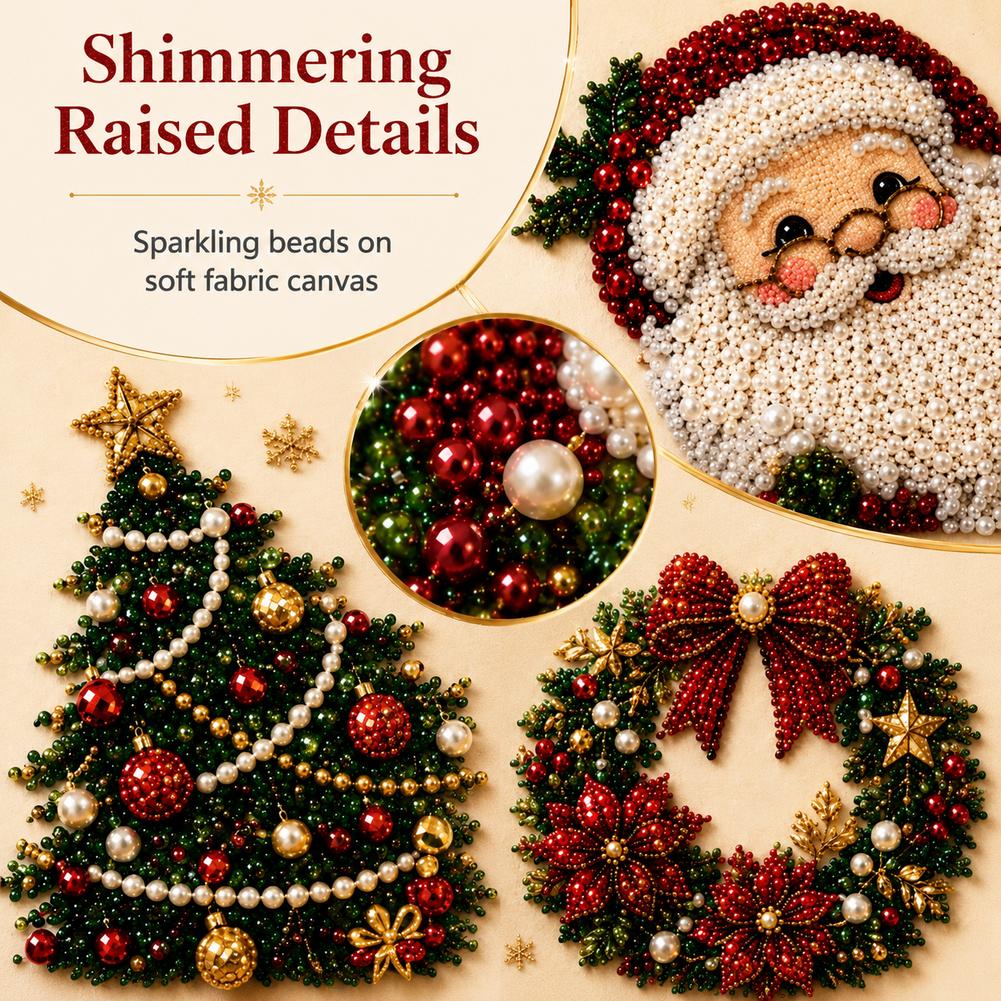 Christmas Santa Claus Pearl Ar - Art Craft For Christmas ulasan dan harga