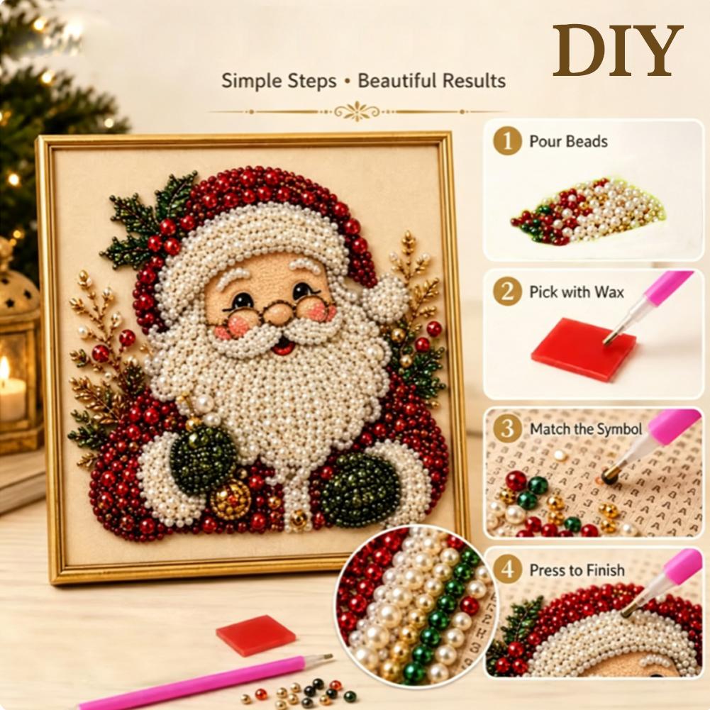 Christmas Santa Claus Pearl Ar - Art Craft For Christmas ulasan dan harga