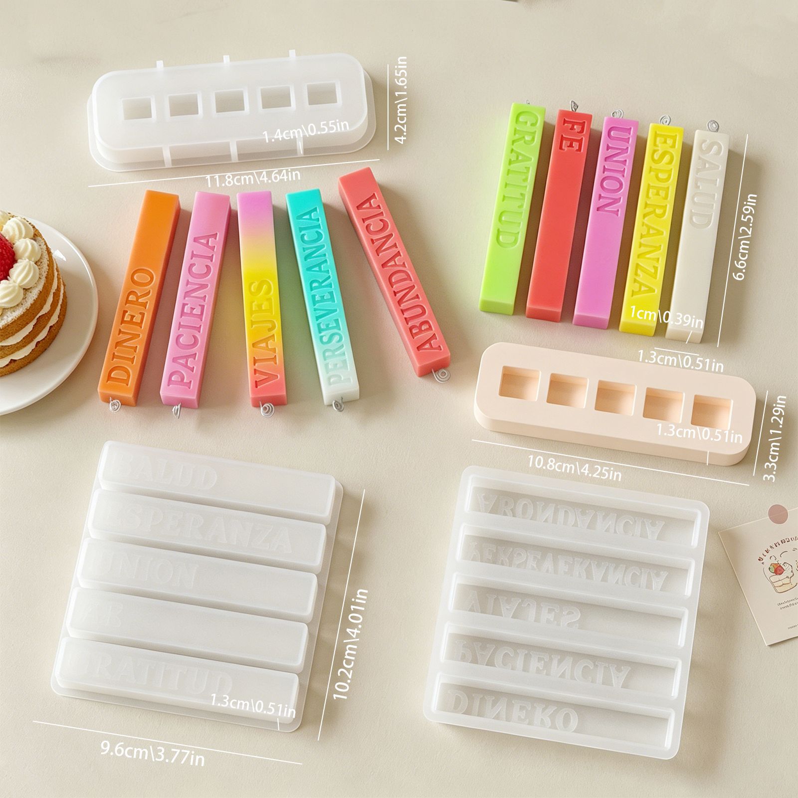 Long Strip Candle Mold Clear P - Art Craft Course ulasan dan harga
