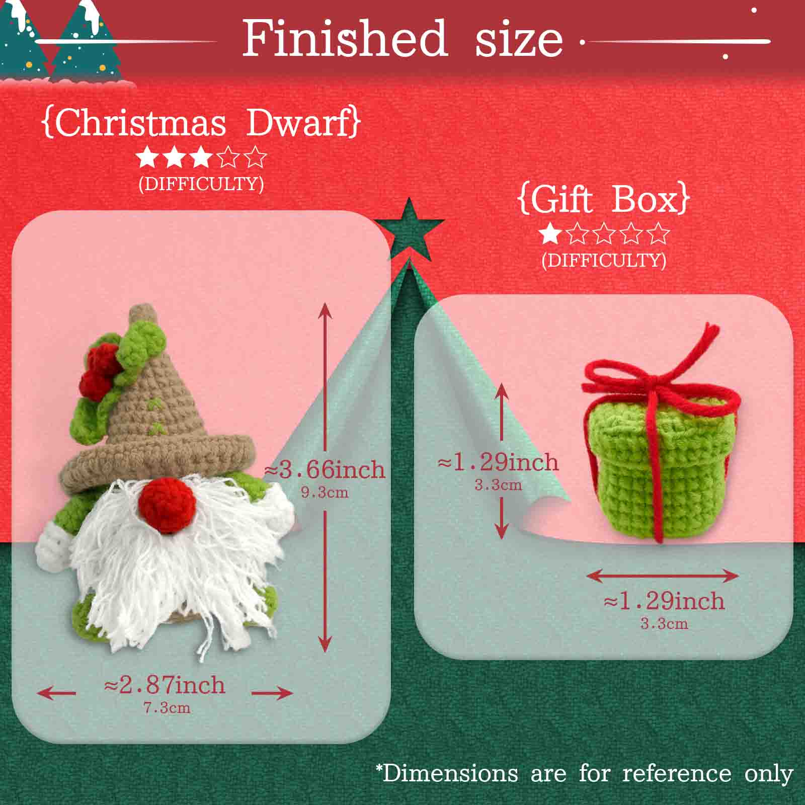 YAMAXIN 2PC Christmas Themed C - Art Craft For Christmas ulasan dan harga