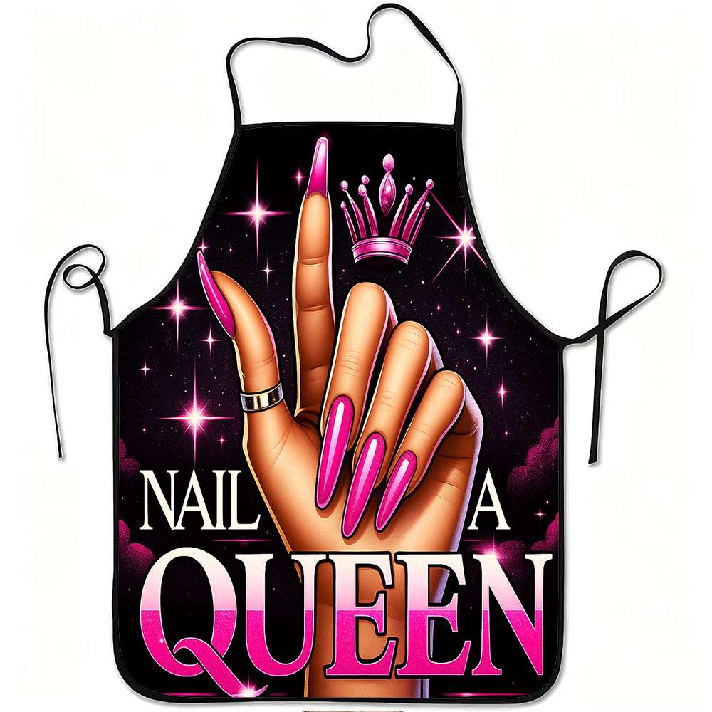 1 Trendy Nail Art-Themed Apron - Art Craft Restaurant ulasan dan harga