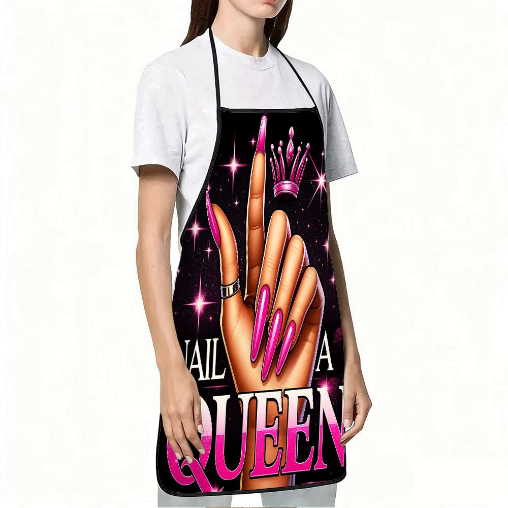 1 Trendy Nail Art-Themed Apron - Art Craft Restaurant ulasan dan harga