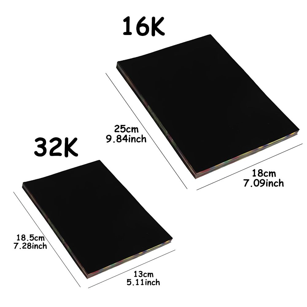 20pcs 16K/32K Rainbow Scratch  - Art Craft Rainbow ulasan dan harga