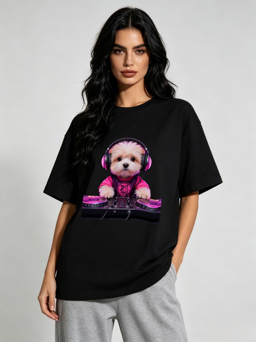 T Shirts Woman Jacquard Woven  - Art Craft Letter T ulasan dan harga
