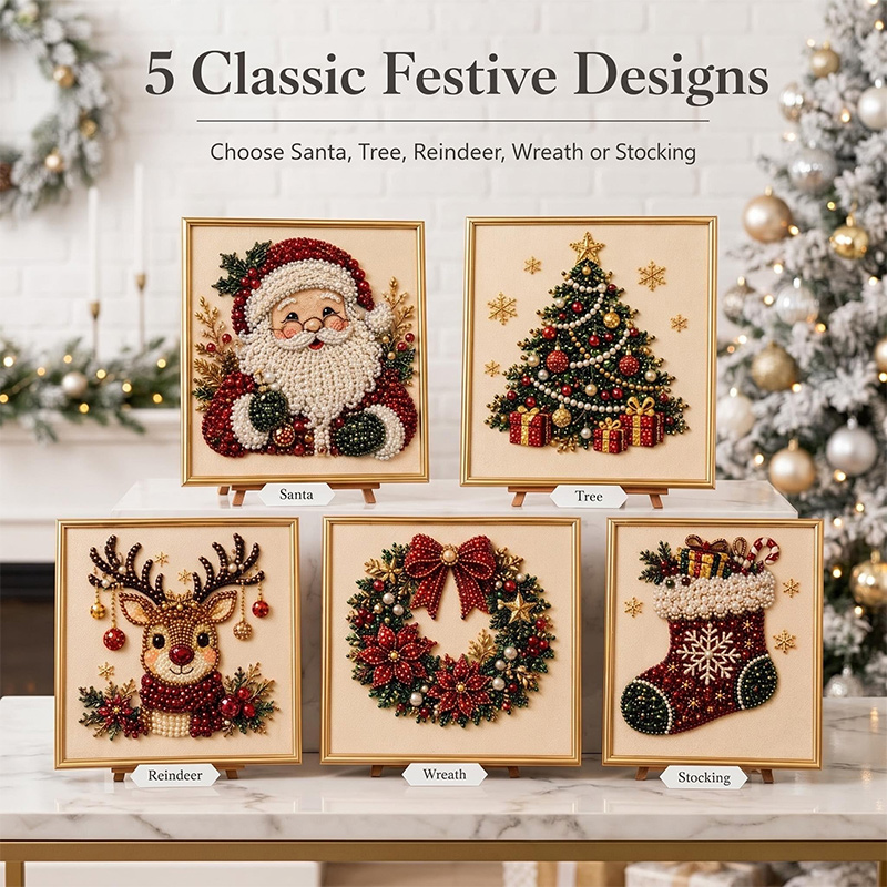 Christmas Pearl Diamond Painti - Art Craft For Christmas ulasan dan harga