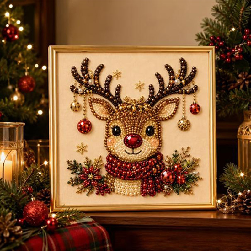 Christmas Pearl Diamond Painti - Art Craft For Christmas ulasan dan harga