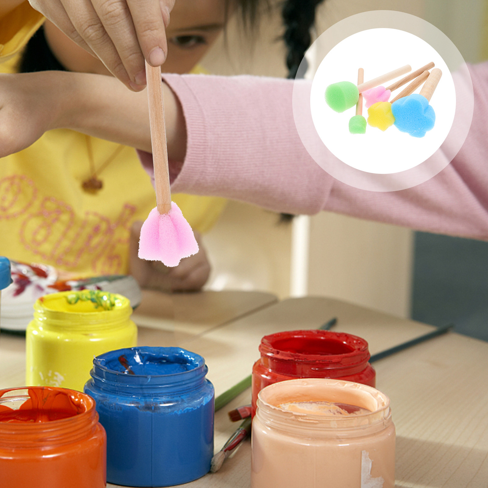 20Pcs Portable Sponge Paint Br - Art Craft Course ulasan dan harga