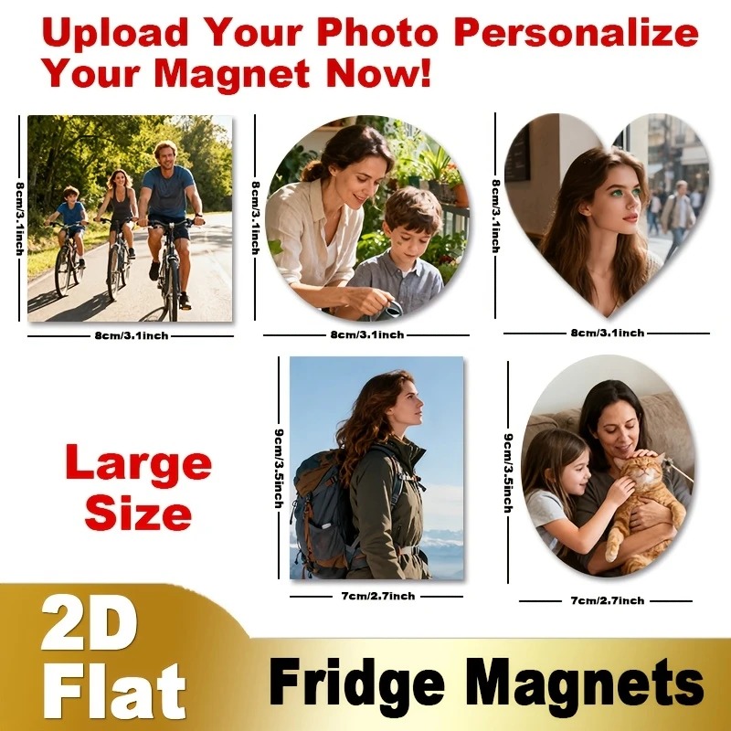 Custom Photo Fridge Magnet 2D  - Art Craft Christmas ulasan dan harga