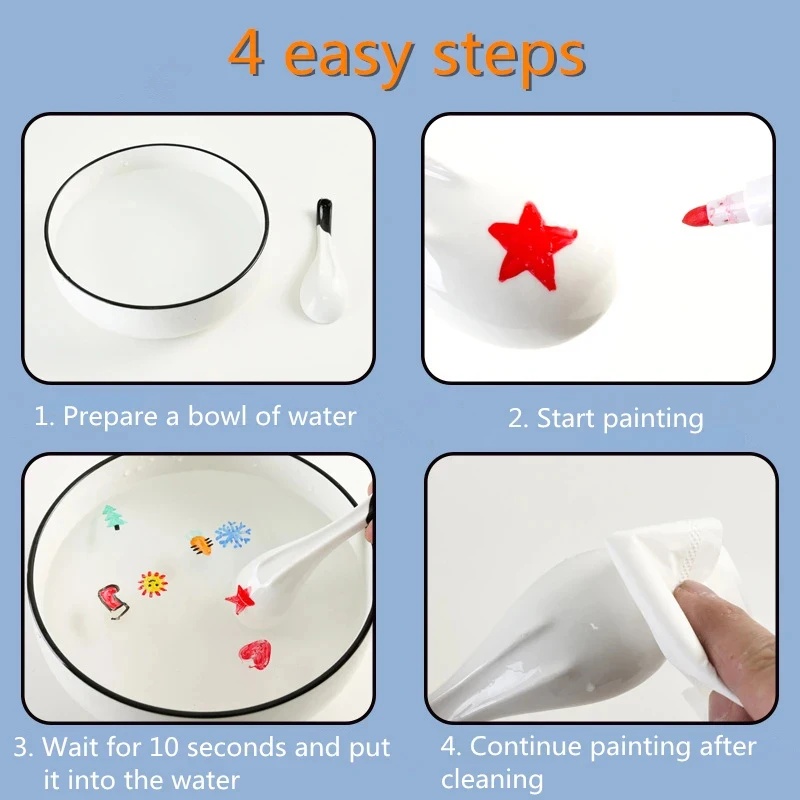 1/3/5set Water Painting Floati - Illustration Marker Set ulasan dan harga
