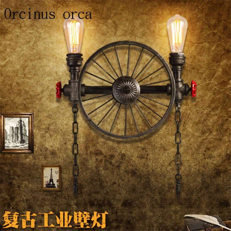 Water pipe wall lamp, American - Art Craft Restaurant ulasan dan harga