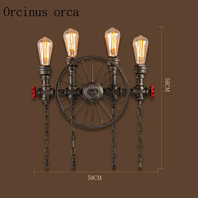 Water pipe wall lamp, American - Art Craft Restaurant ulasan dan harga