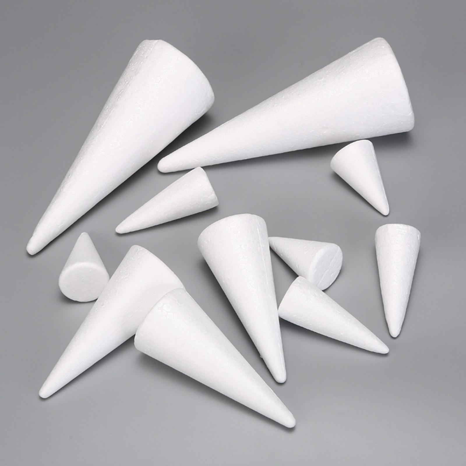 15Pcs Craft Foam Cones White P - Art Craft For Christmas ulasan dan harga