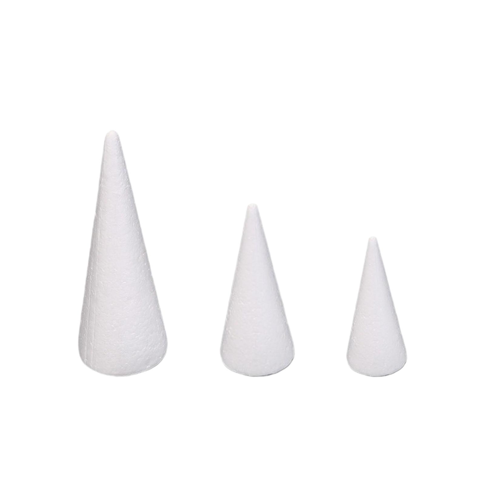 15Pcs Craft Foam Cones White P - Art Craft For Christmas ulasan dan harga