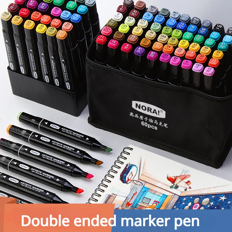 30/60 Color Markers Double-hea - Illustration Marker Set ulasan dan harga