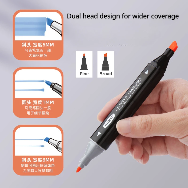 30/60 Color Markers Double-hea - Illustration Marker Set ulasan dan harga