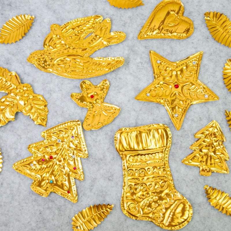 DIY Gold Foil Art Relief Chris - Art Craft For Christmas ulasan dan harga
