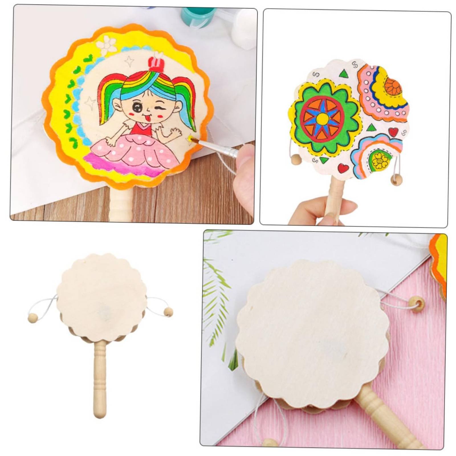 DIY Wooden Rattle Drum Even-Su - Art Craft Workshop ulasan dan harga