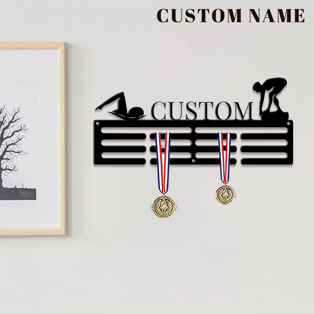 1pc Custom Swimming Metal Meda - Art Craft Christmas ulasan dan harga