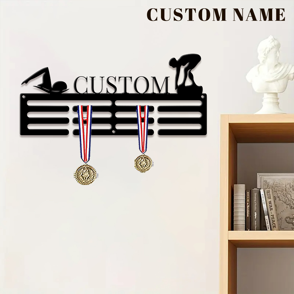 1pc Custom Swimming Metal Meda - Art Craft Christmas ulasan dan harga