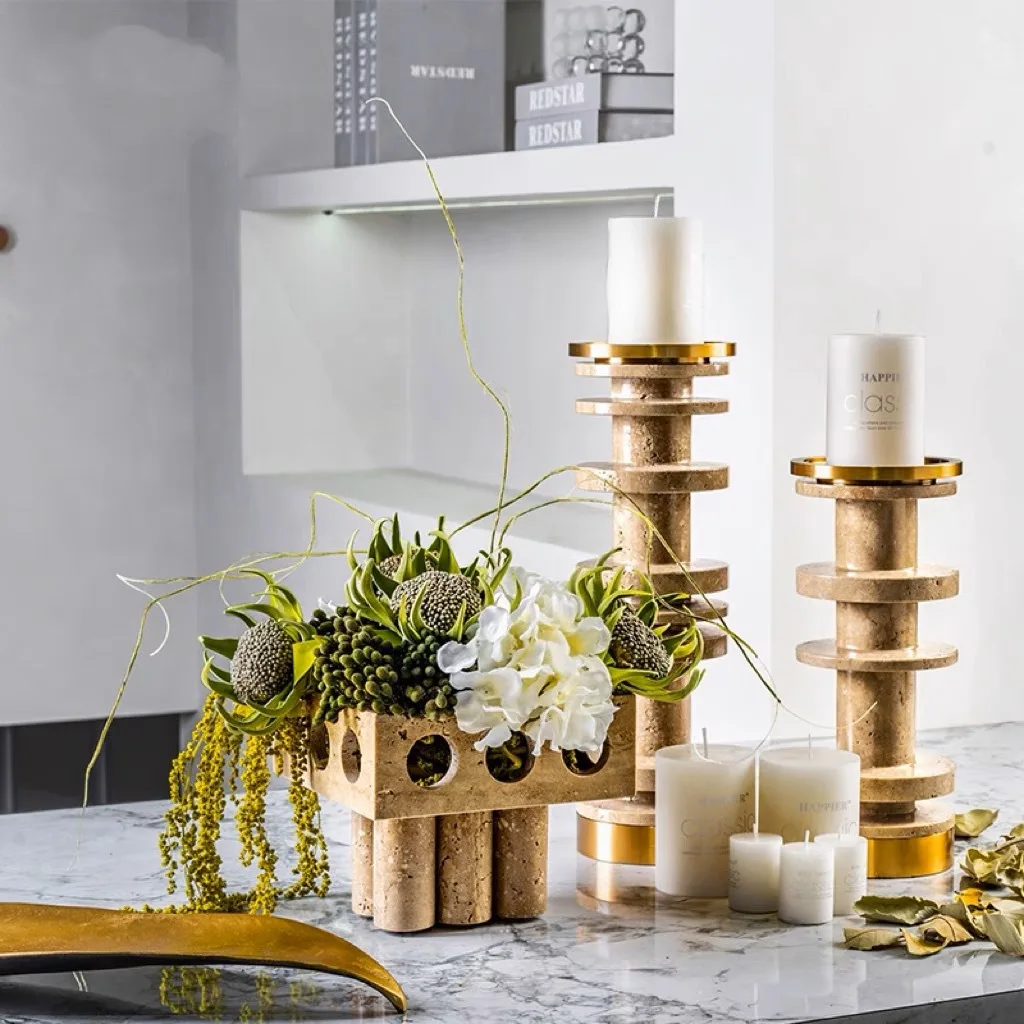 Resin Metal Decorative Candle  - Art Craft Restaurant ulasan dan harga