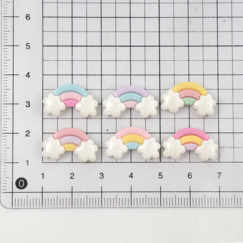 30Pcs/300pcs Mini Resin Rainbo - Art Craft Rainbow ulasan dan harga