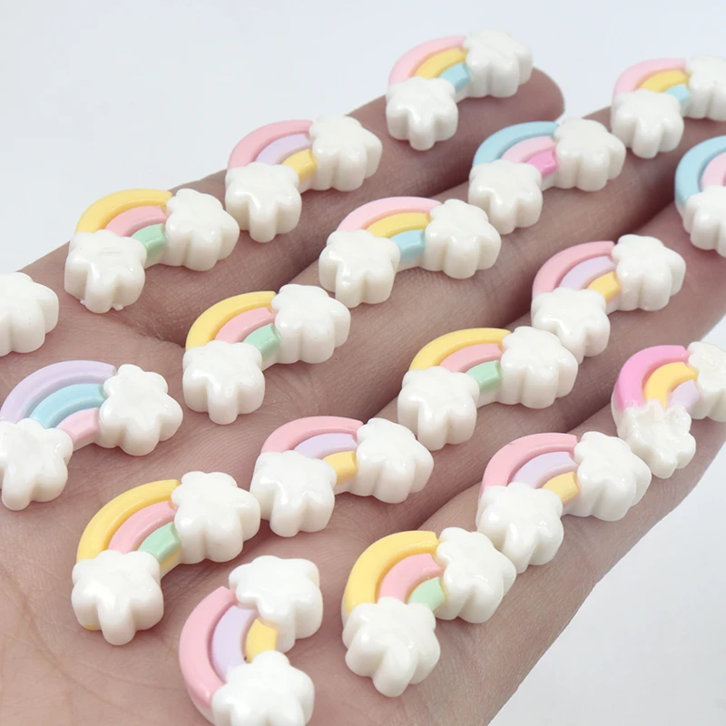 30Pcs/300pcs Mini Resin Rainbo - Art Craft Rainbow ulasan dan harga