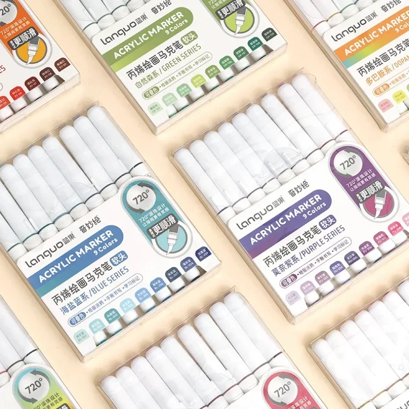 LANGUO 171/9 Colors Direct Liq - Illustration Marker Set ulasan dan harga