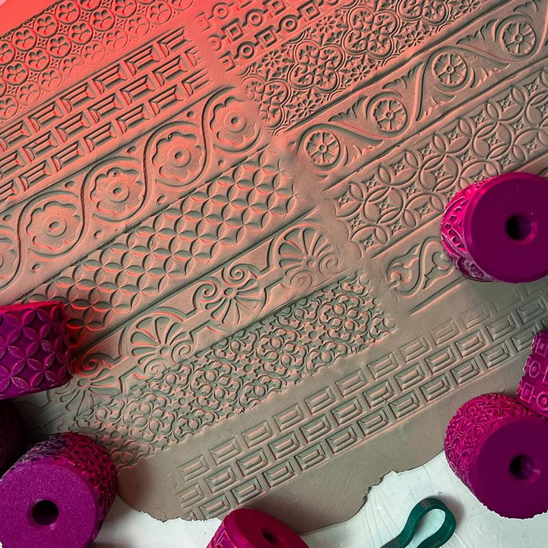 Ceramic Texture Wheel for Clay - Art Craft Workshop ulasan dan harga