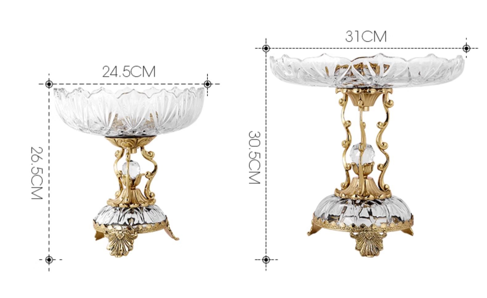 Luxury Copper Fruit Plate Livi - Art Craft Restaurant ulasan dan harga