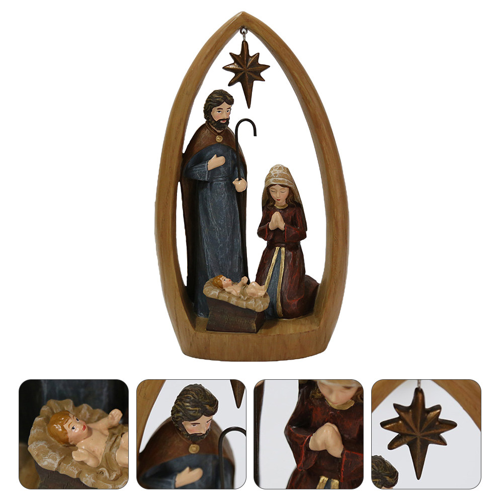 1Pcs Nativity Scene Christian  - Art Craft Restaurant ulasan dan harga