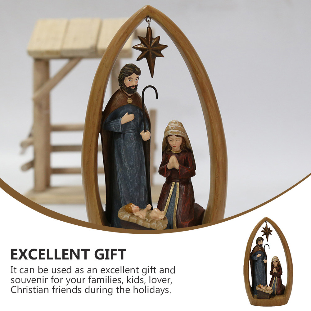 1Pcs Nativity Scene Christian  - Art Craft Restaurant ulasan dan harga