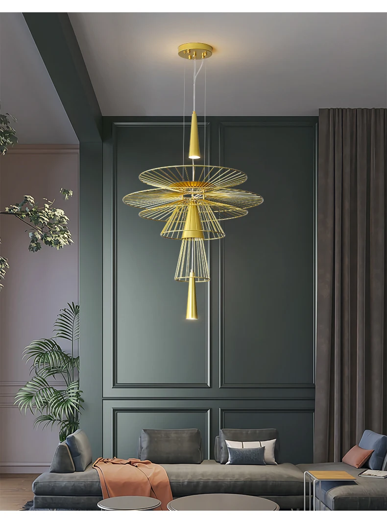 Modern LED Pendant Light Iron  - Art Craft Restaurant ulasan dan harga