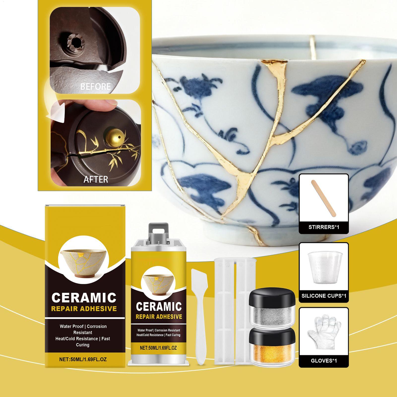 Kintsugi Repair Kit Gold Ceram - Art Craft Workshop ulasan dan harga