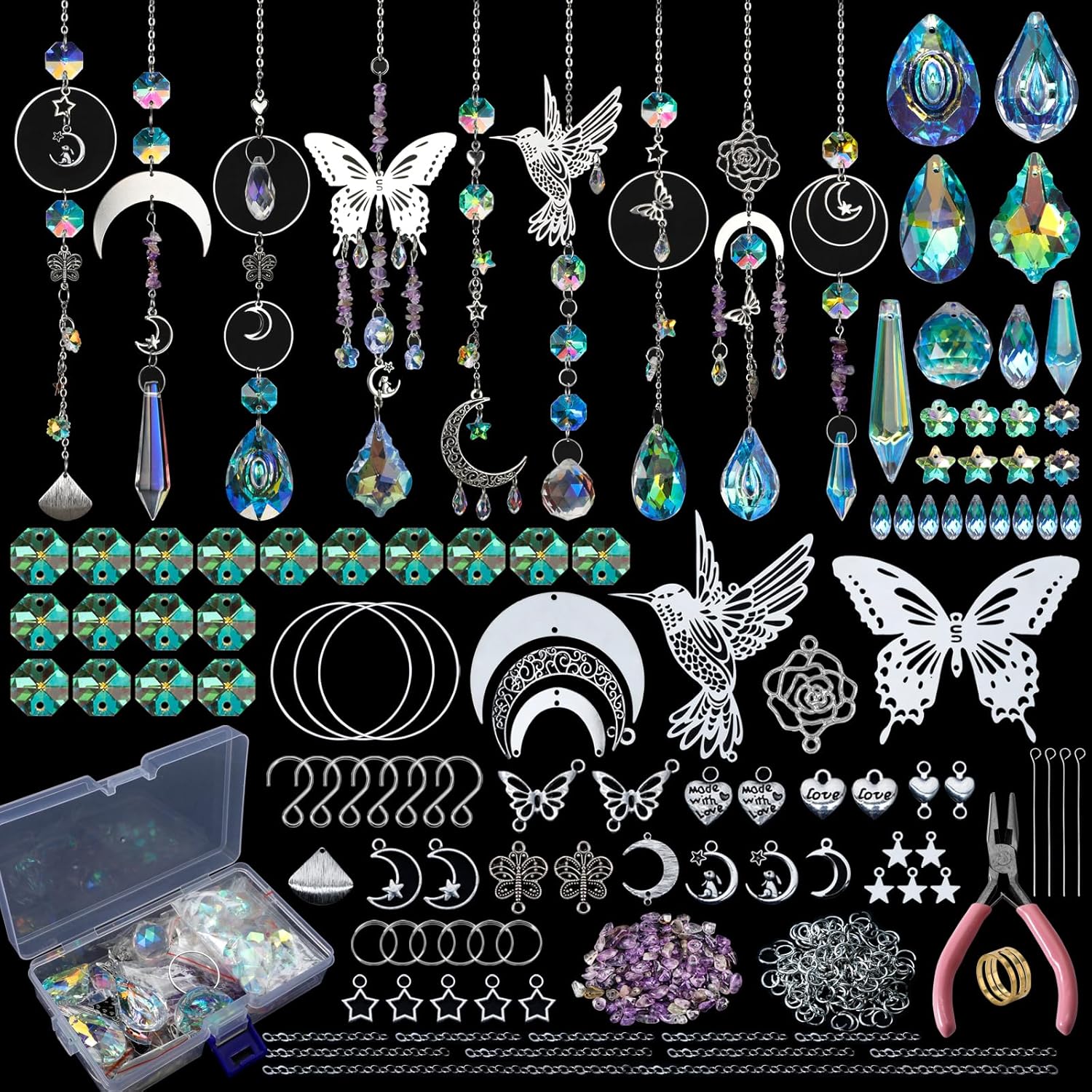 DIY 400pcs SunCatchers Making  - Art Craft Rainbow ulasan dan harga