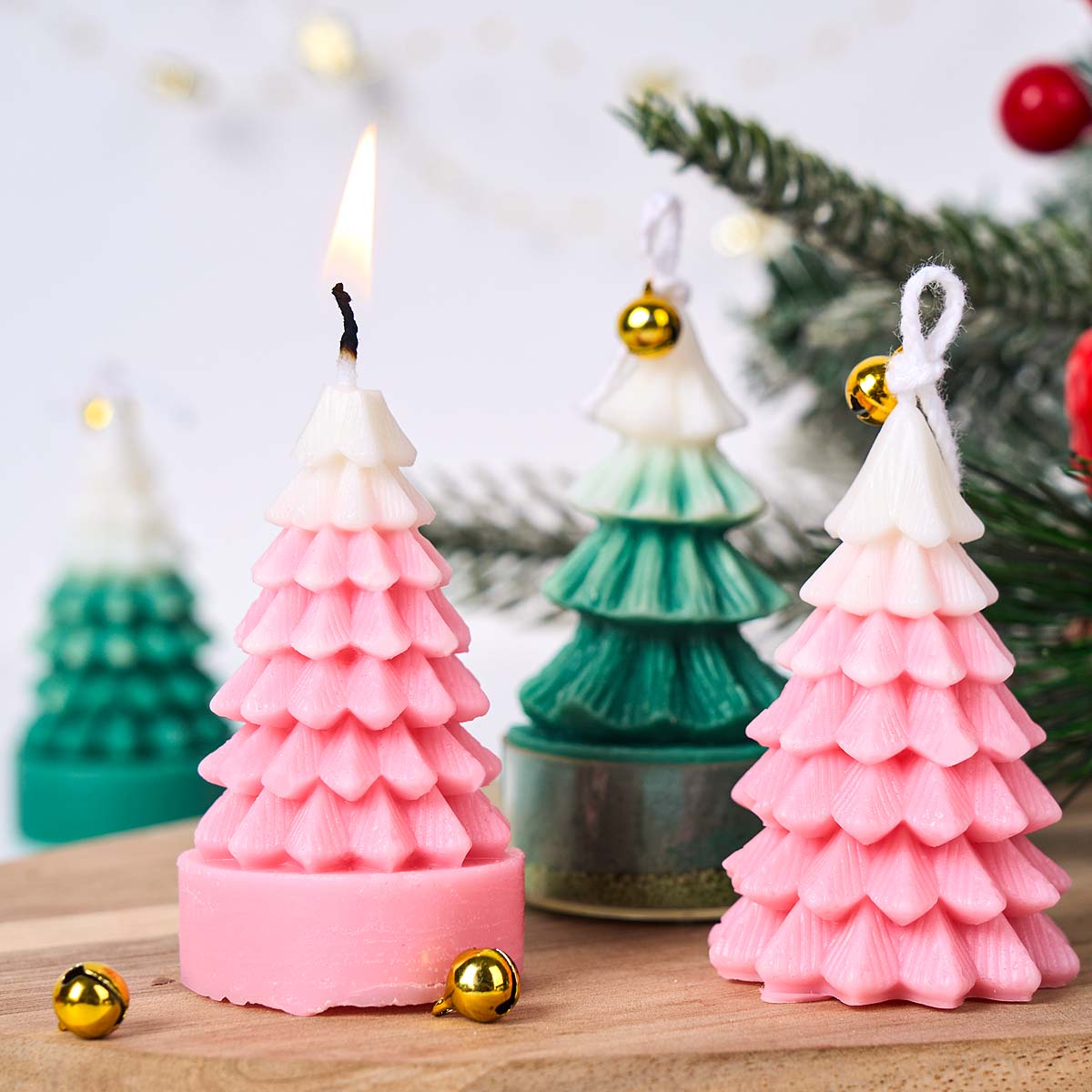 3D Christmas Tree Silicone Can - Art And Craft Xmas Tree ulasan dan harga