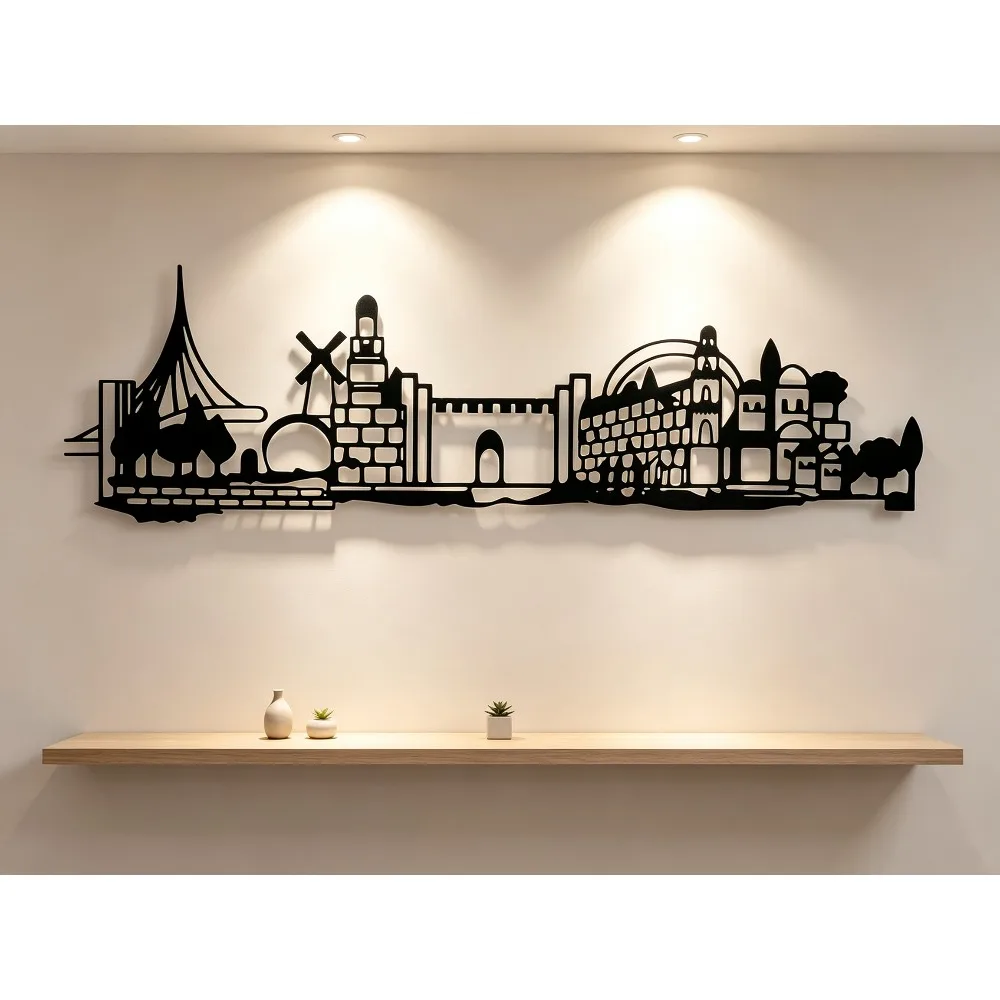 CIFBUY Iron Wall Art Jerusalem - Art & Craft On Wild Animals For Preschoolers ulasan dan harga