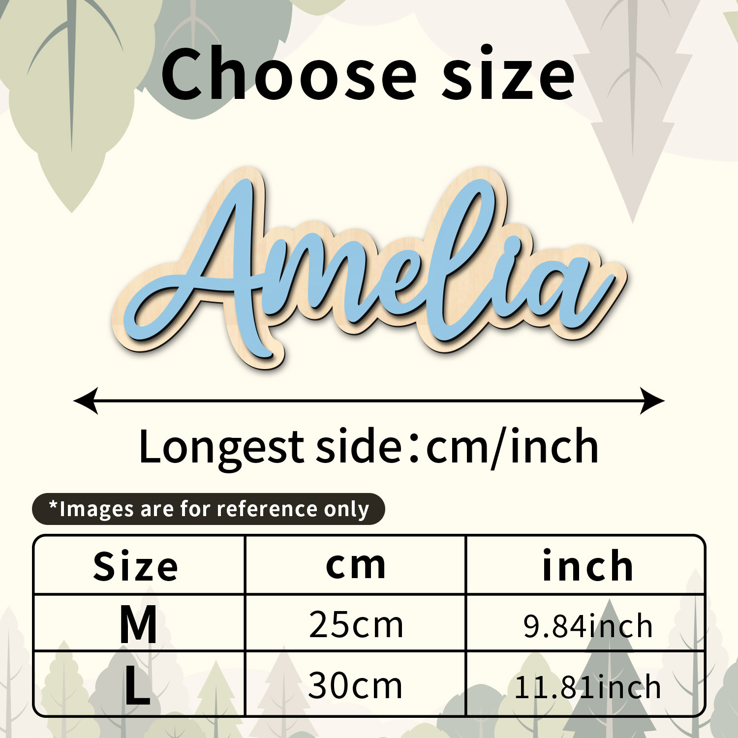1pc Customized Wooden Name Dec - Art Craft Christmas ulasan dan harga