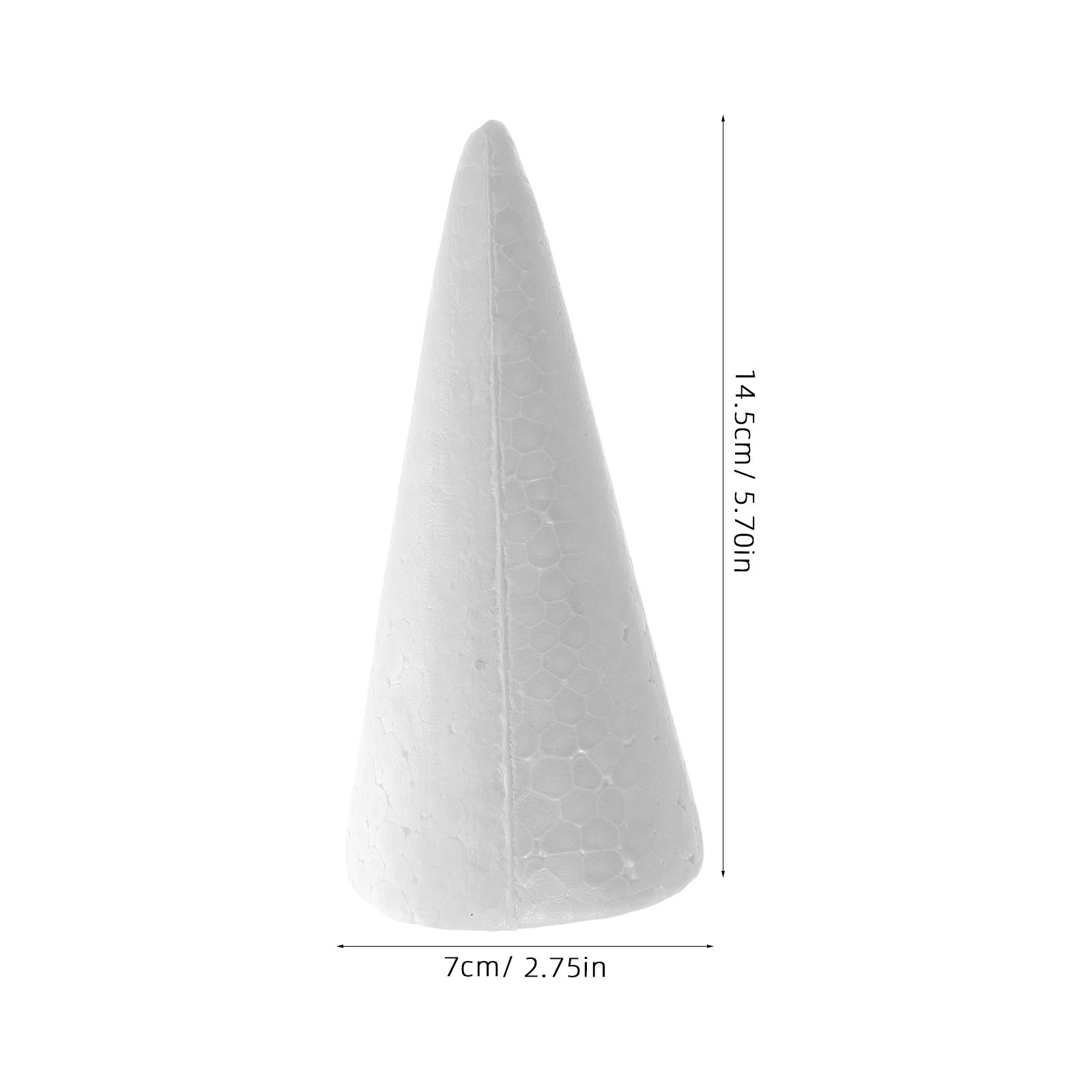 12pcs Foam Cones 15Cm White Di - Art Craft For Christmas ulasan dan harga