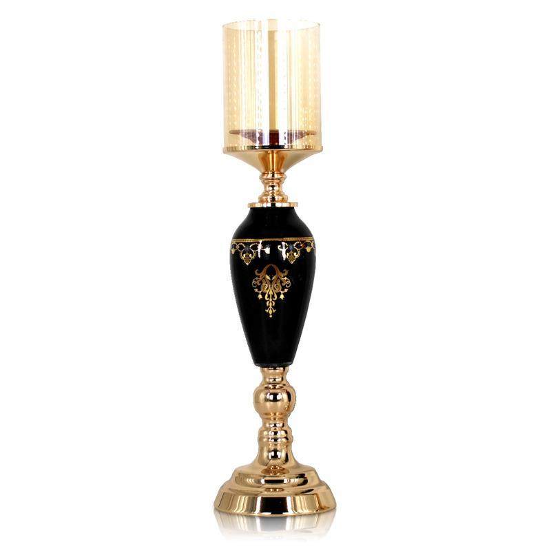Candlestick ornament metal gla - Art Craft Restaurant ulasan dan harga