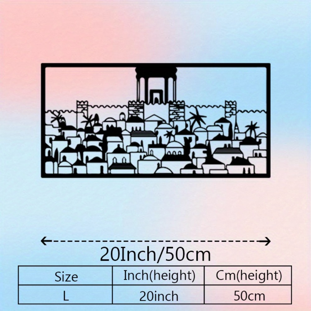 CIFBUY Metal Wall Art Jerusale - Art & Craft Paper For Kids ulasan dan harga