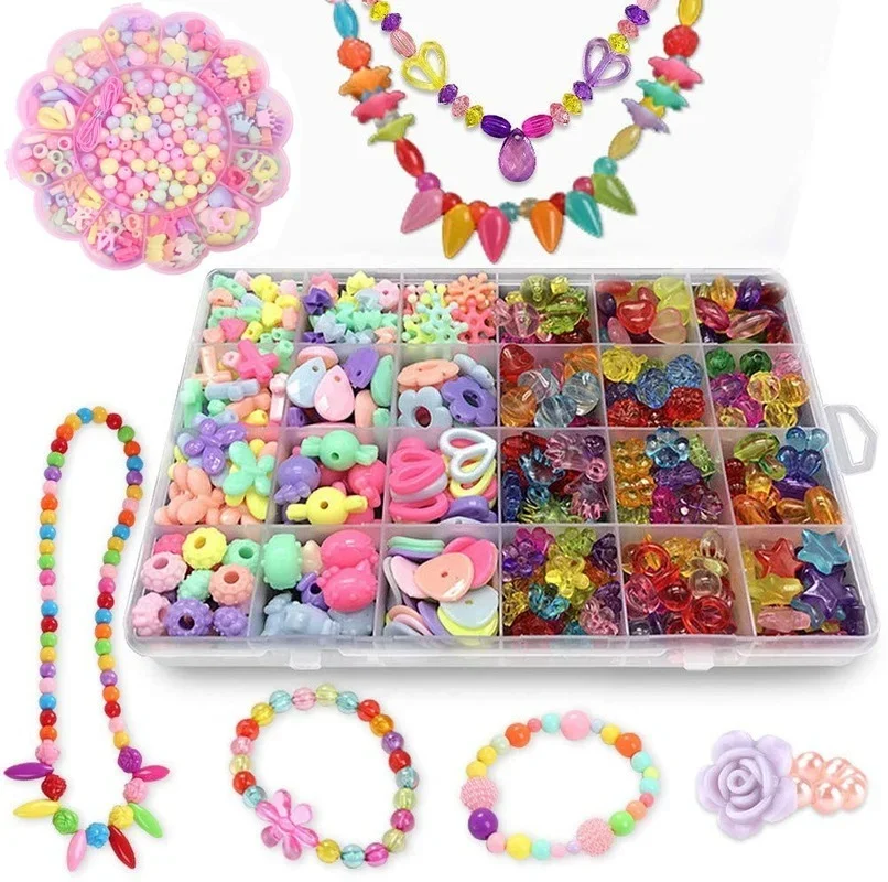 Girls DIY Bead Set Jewelry Mak - Art Craft Rainbow ulasan dan harga